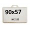 Бейдж горизонтальный  90x57 мм