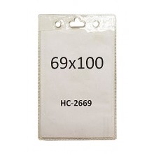 Бейдж вертикальный 69x100 мм