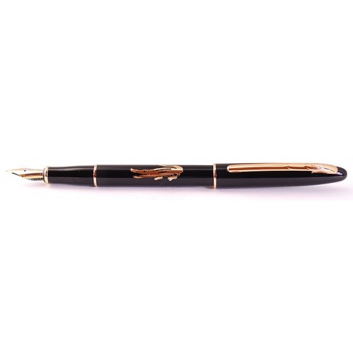 Перьевая ручка CROCODILE 225 Black Gold
