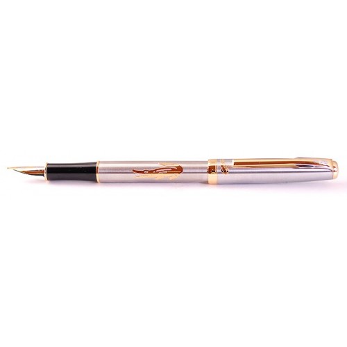 Перьевая ручка CROCODILE 228A Silver