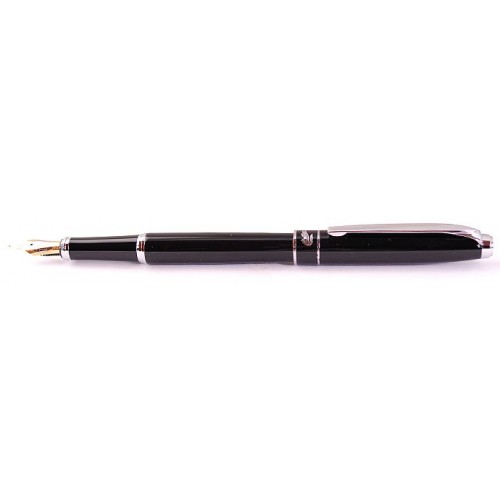 Перьевая ручка CROCODILE 229 Black Silver