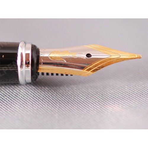 Перьевая ручка CROCODILE 367 Black Silver