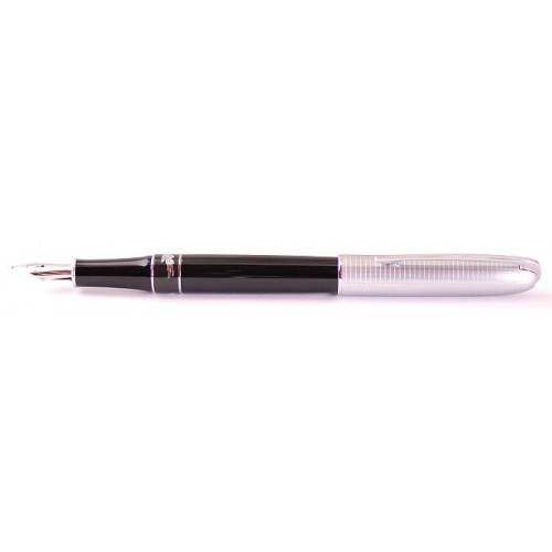Перьевая ручка CROCODILE 702 Black Silver