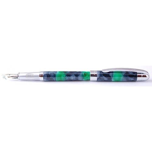 Перьевая ручка BOOKWORM 823 Green Marble