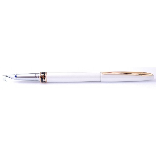 Перьевая ручка CROCODILE 215 White