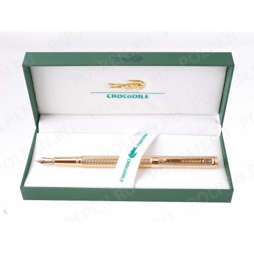 Перьевая ручка CROCODILE 218 Gold
