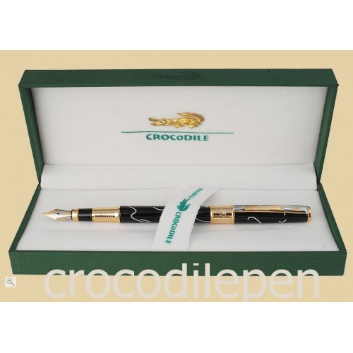 Перьевая ручка CROCODILE 316A Black