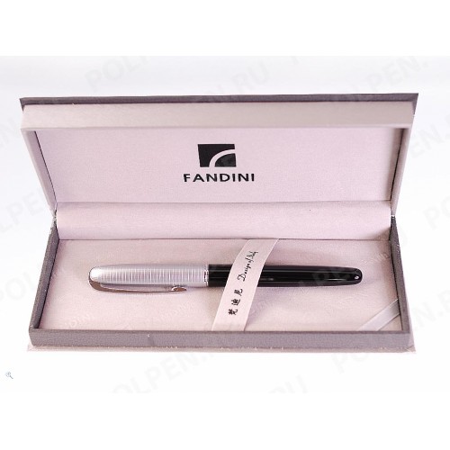 Перьевая ручка FANDINI 301 Black Silver Cell