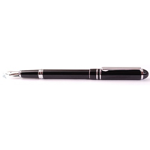 Перьевая ручка KAIGELU 328 Black Silver
